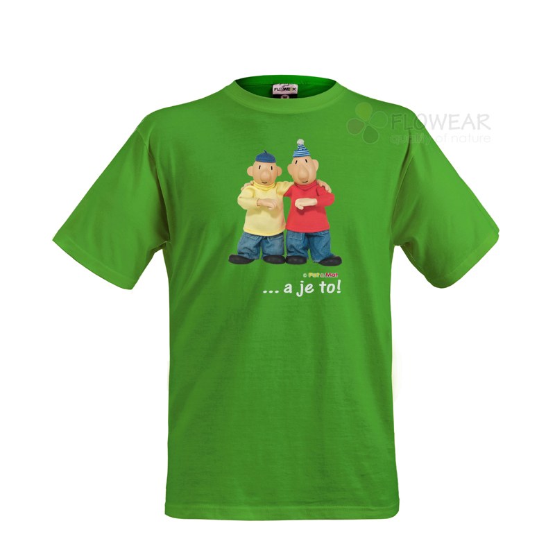 Dječja majica Pat i Mat zelena, veličina 122